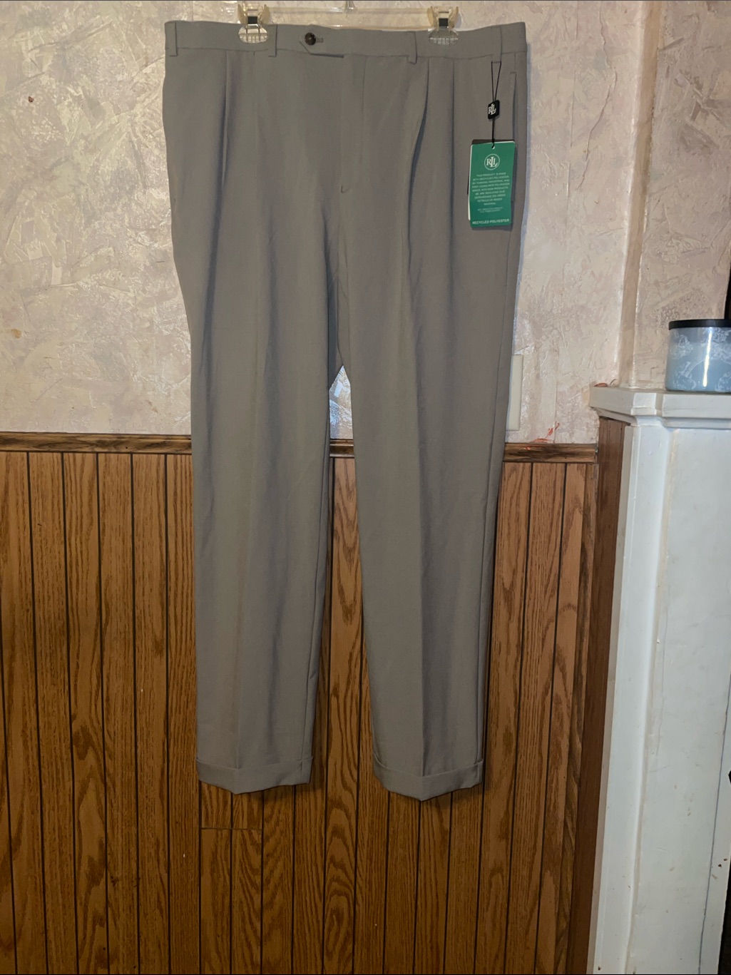 Tan Ralph Lauren Ultra Flex Dress Pants (38w X 32l)(Nwt)